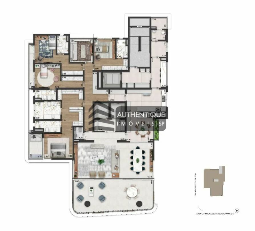 Apartamento à venda com 4 quartos, 370m² - Foto 50