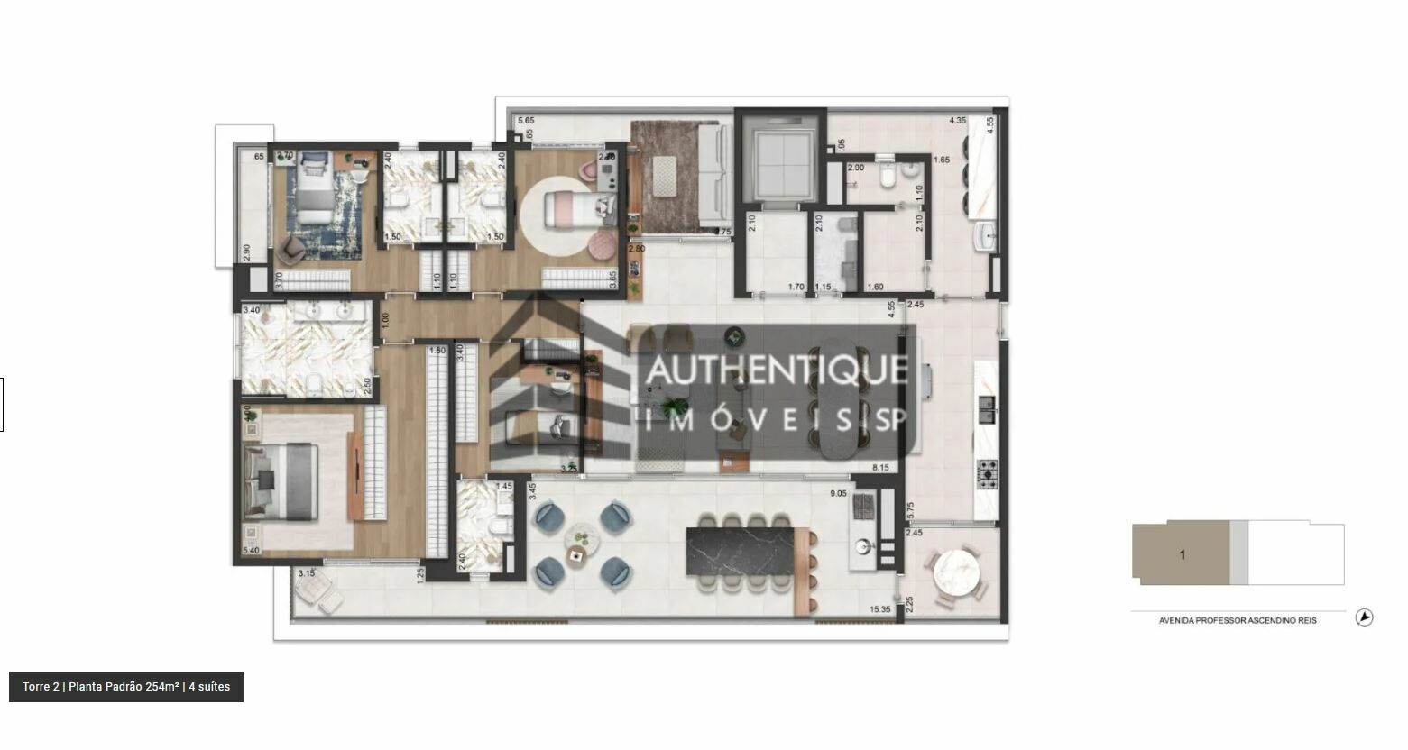 Apartamento à venda com 4 quartos, 370m² - Foto 49