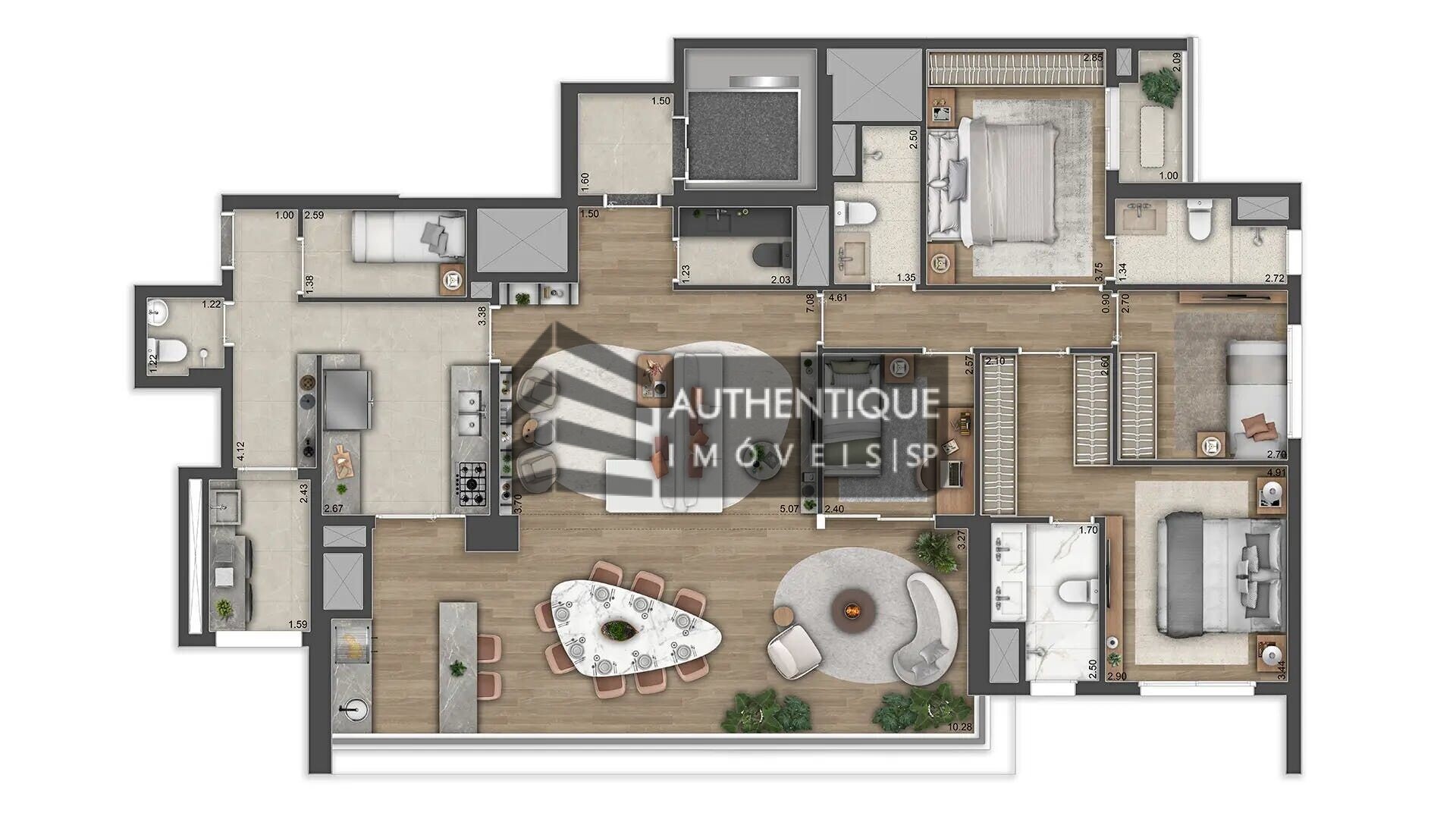 Apartamento à venda com 4 quartos, 217m² - Foto 31