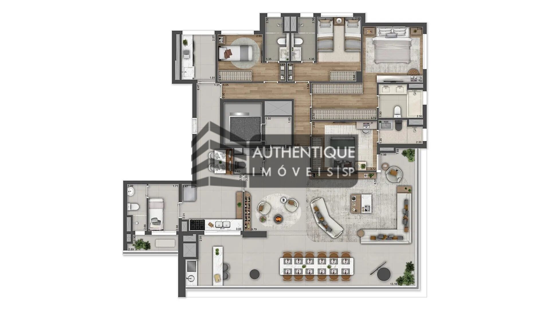 Apartamento à venda com 4 quartos, 217m² - Foto 33