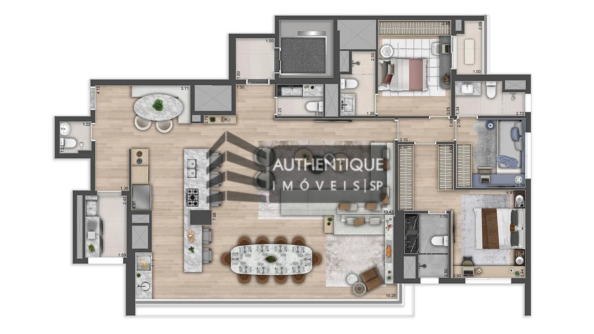 Apartamento à venda com 4 quartos, 217m² - Foto 30