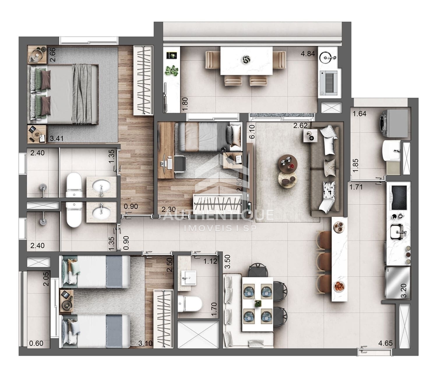 Apartamento, 3 quartos, 106 m² - Foto 19