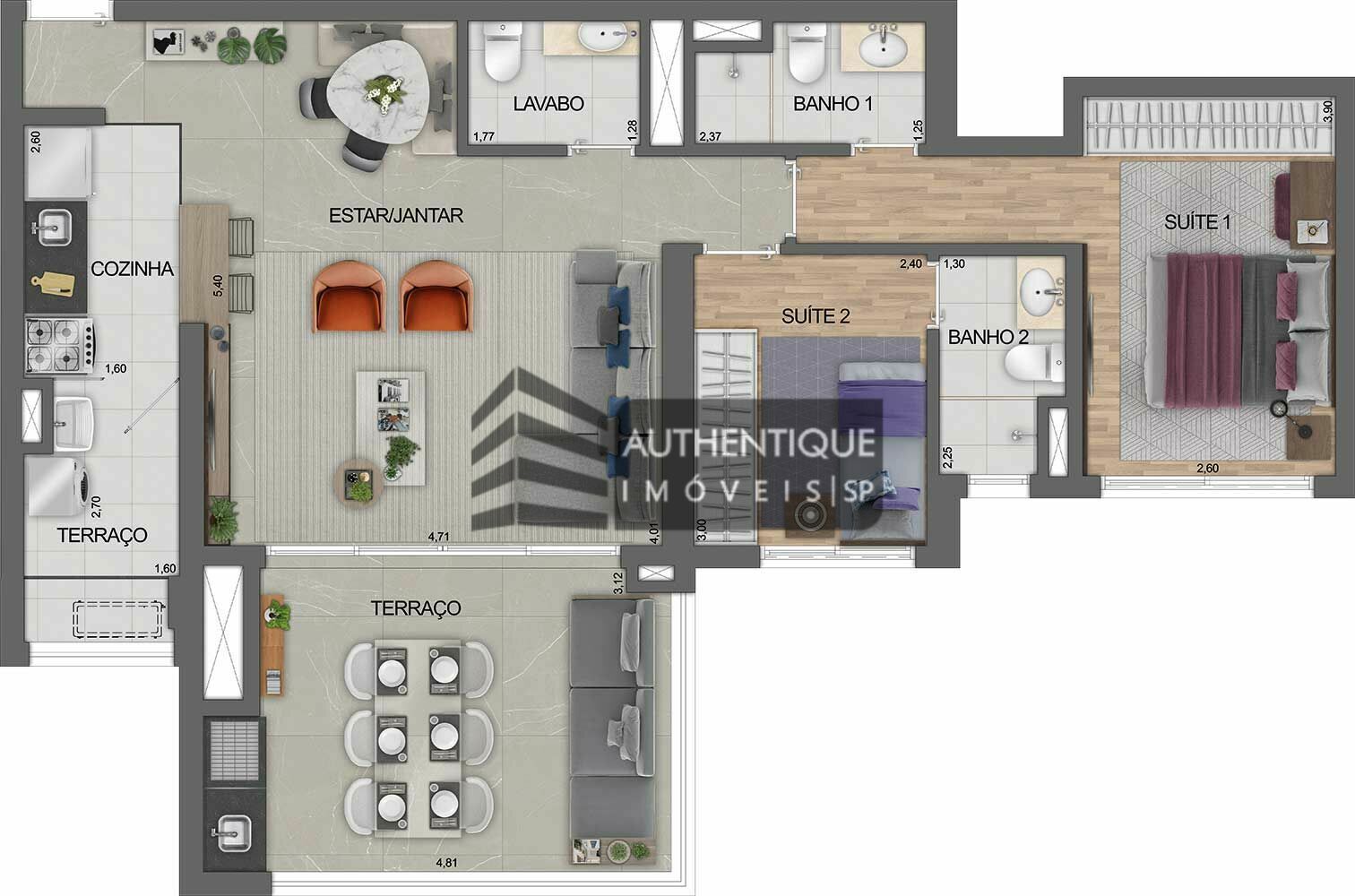 Apartamento à venda com 3 quartos, 91m² - Foto 43