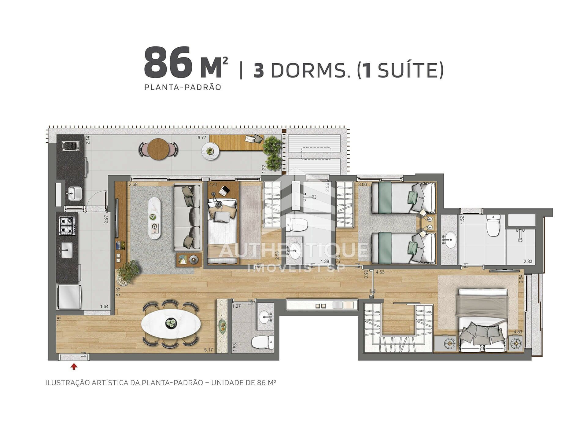 Apartamento, 3 quartos, 86 m² - Foto 28