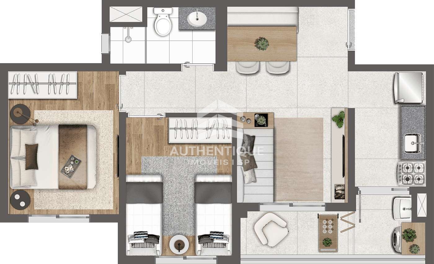 Apartamento, 2 quartos, 44 m² - Foto 22