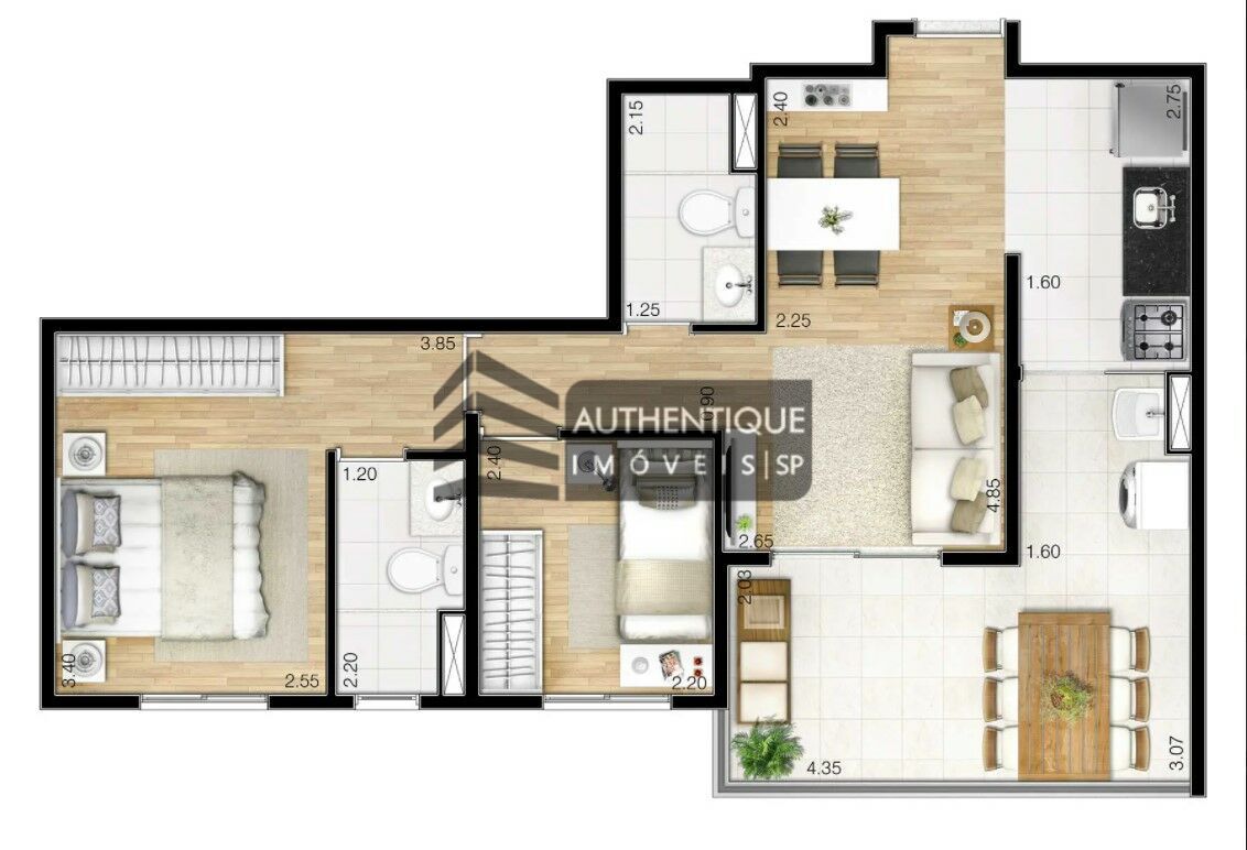 Apartamento à venda com 2 quartos, 59m² - Foto 28