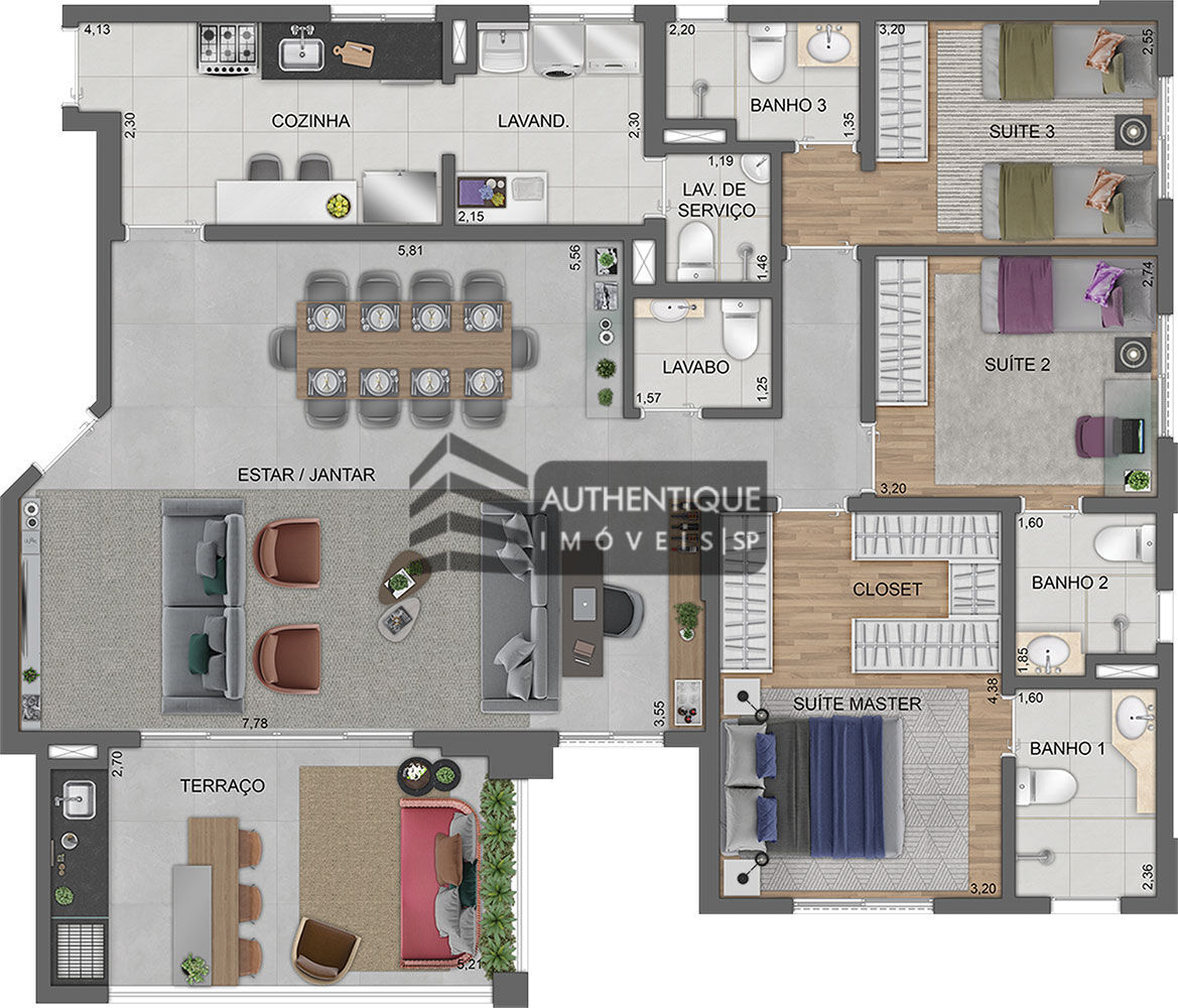 Apartamento à venda com 4 quartos, 112m² - Foto 42