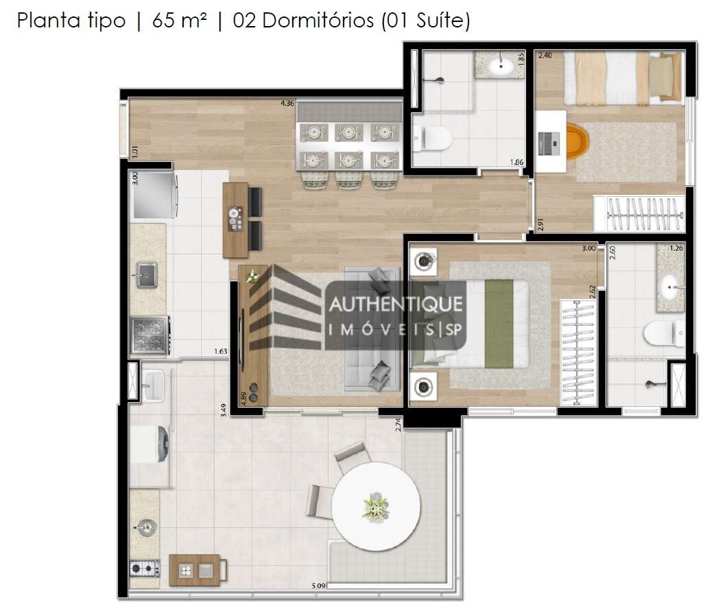 Apartamento à venda com 2 quartos, 55m² - Foto 32