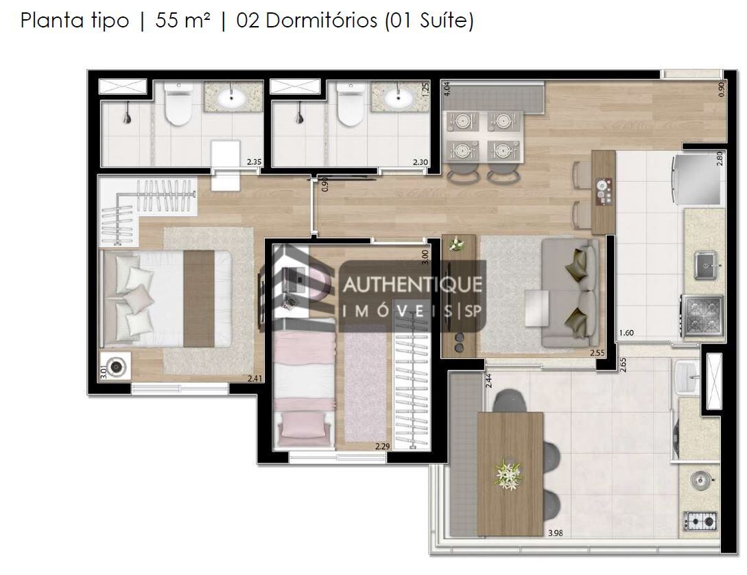 Apartamento à venda com 2 quartos, 55m² - Foto 31