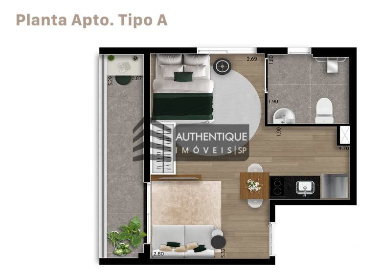 Apartamento à venda com 1 quarto, 29m² - Foto 16