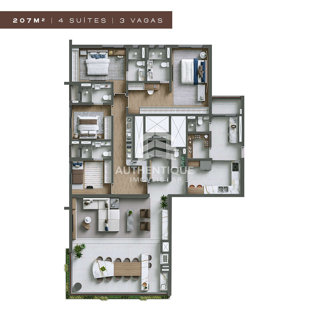 Apartamento, 4 quartos, 208 m² - Foto 19