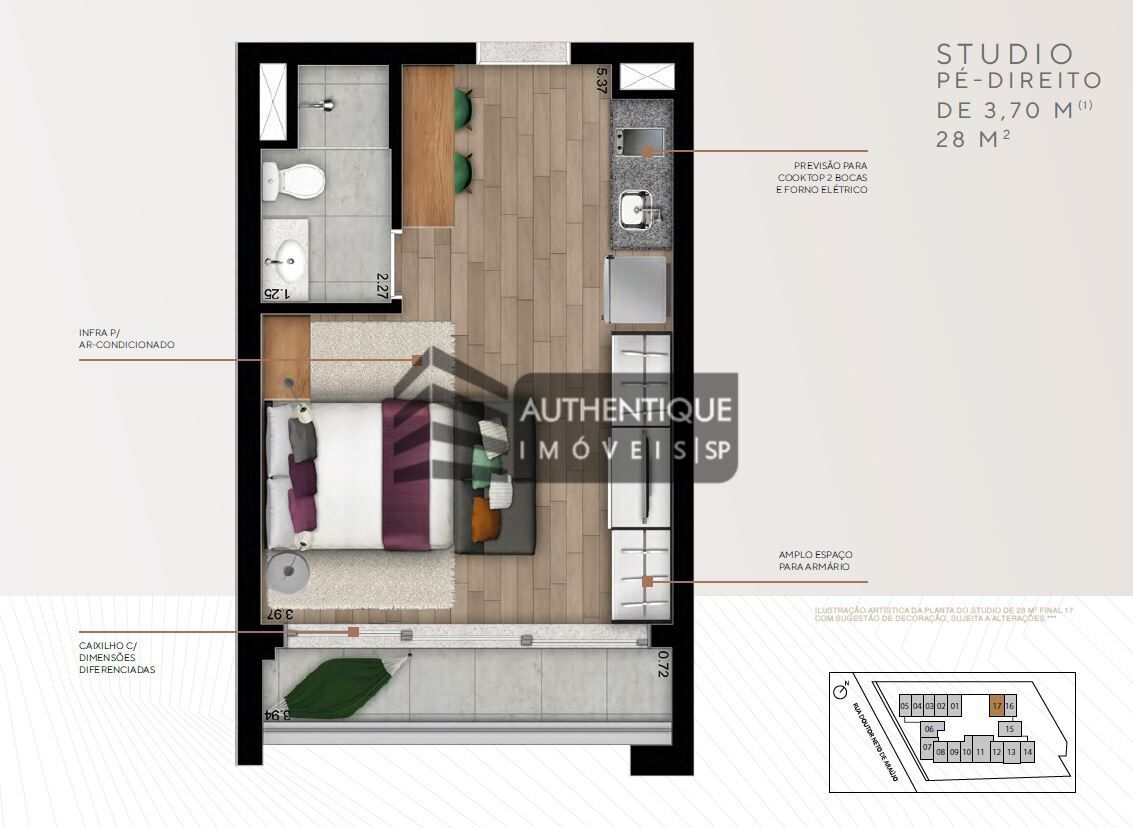 Apartamento à venda com 1 quarto, 28m² - Foto 27