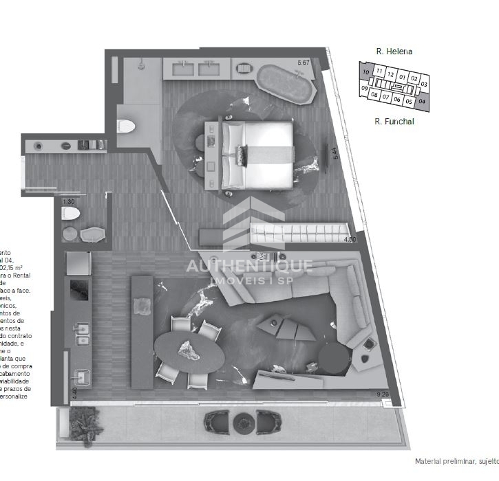 Apartamento, 1 quarto, 53 m² - Foto 24
