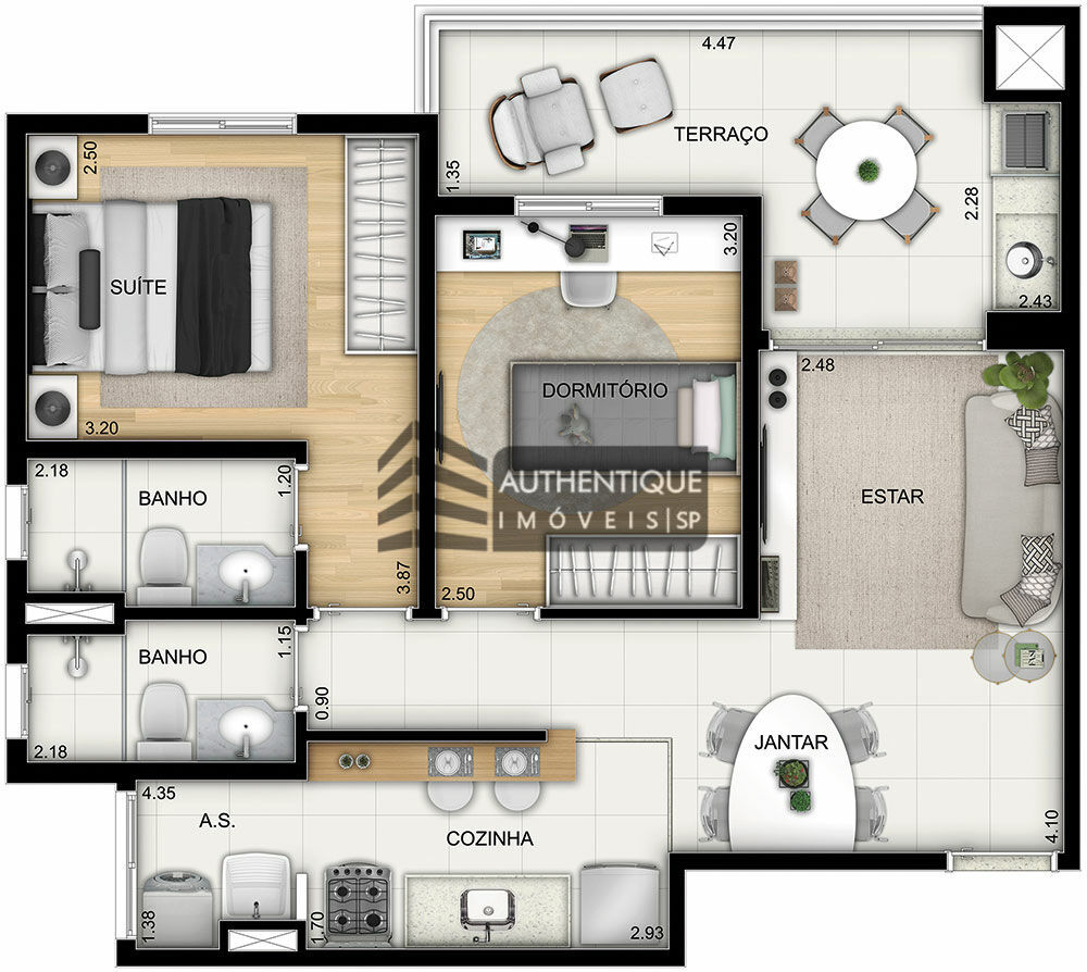 Apartamento à venda com 2 quartos, 60m² - Foto 10