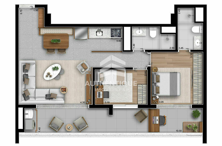 Apartamento, 2 quartos, 78 m² - Foto 32