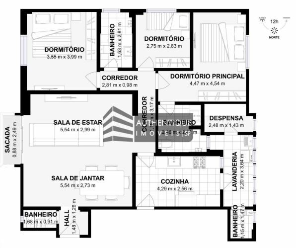 Apartamento à venda com 3 quartos, 126m² - Foto 36