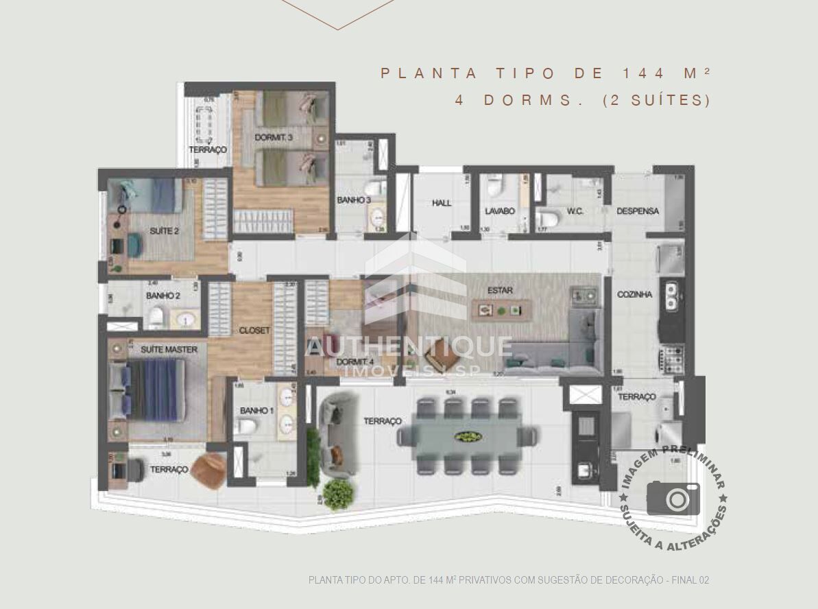Apartamento, 4 quartos, 144 m² - Foto 52