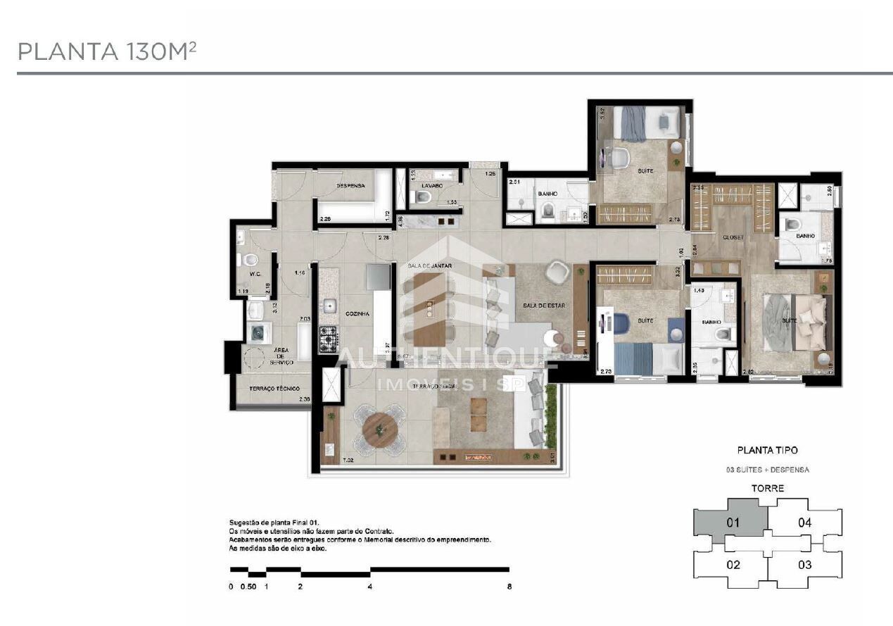 Apartamento, 3 quartos, 132 m² - Foto 35