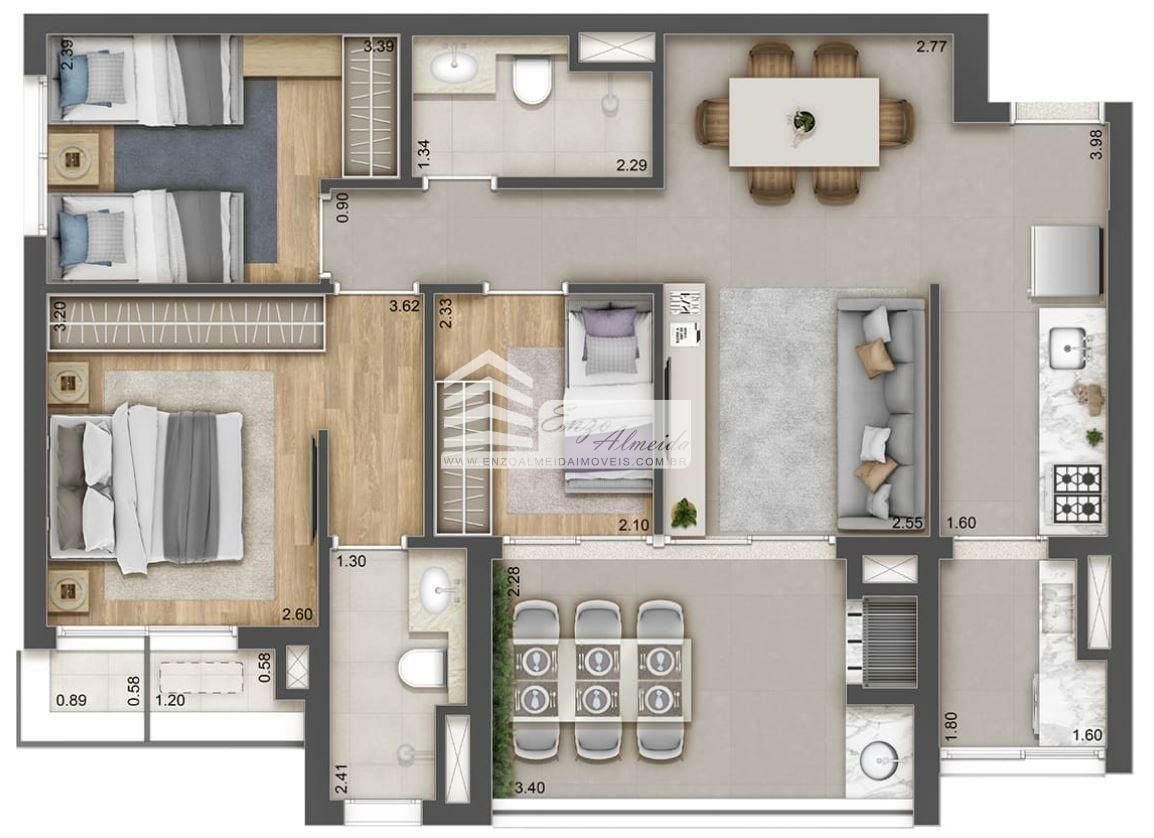 Apartamento à venda com 3 quartos, 76m² - Foto 35