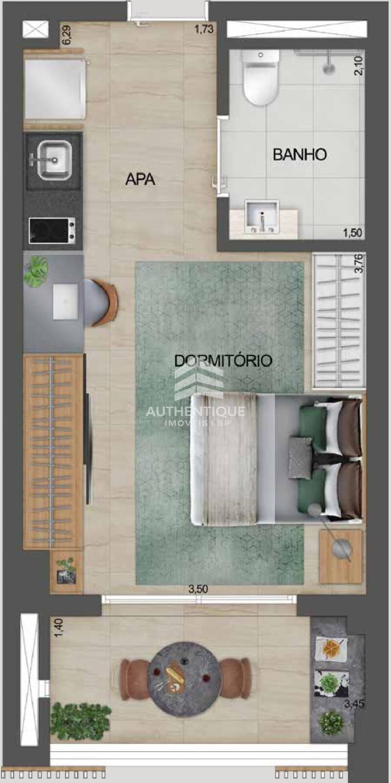 Apartamento, 1 quarto, 33 m² - Foto 28
