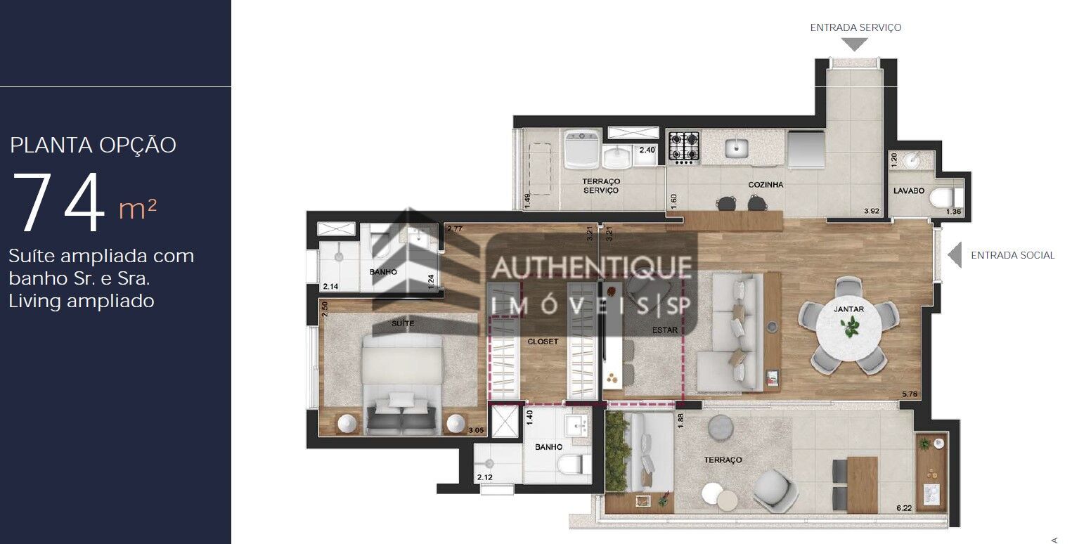 Apartamento à venda com 2 quartos, 74m² - Foto 36