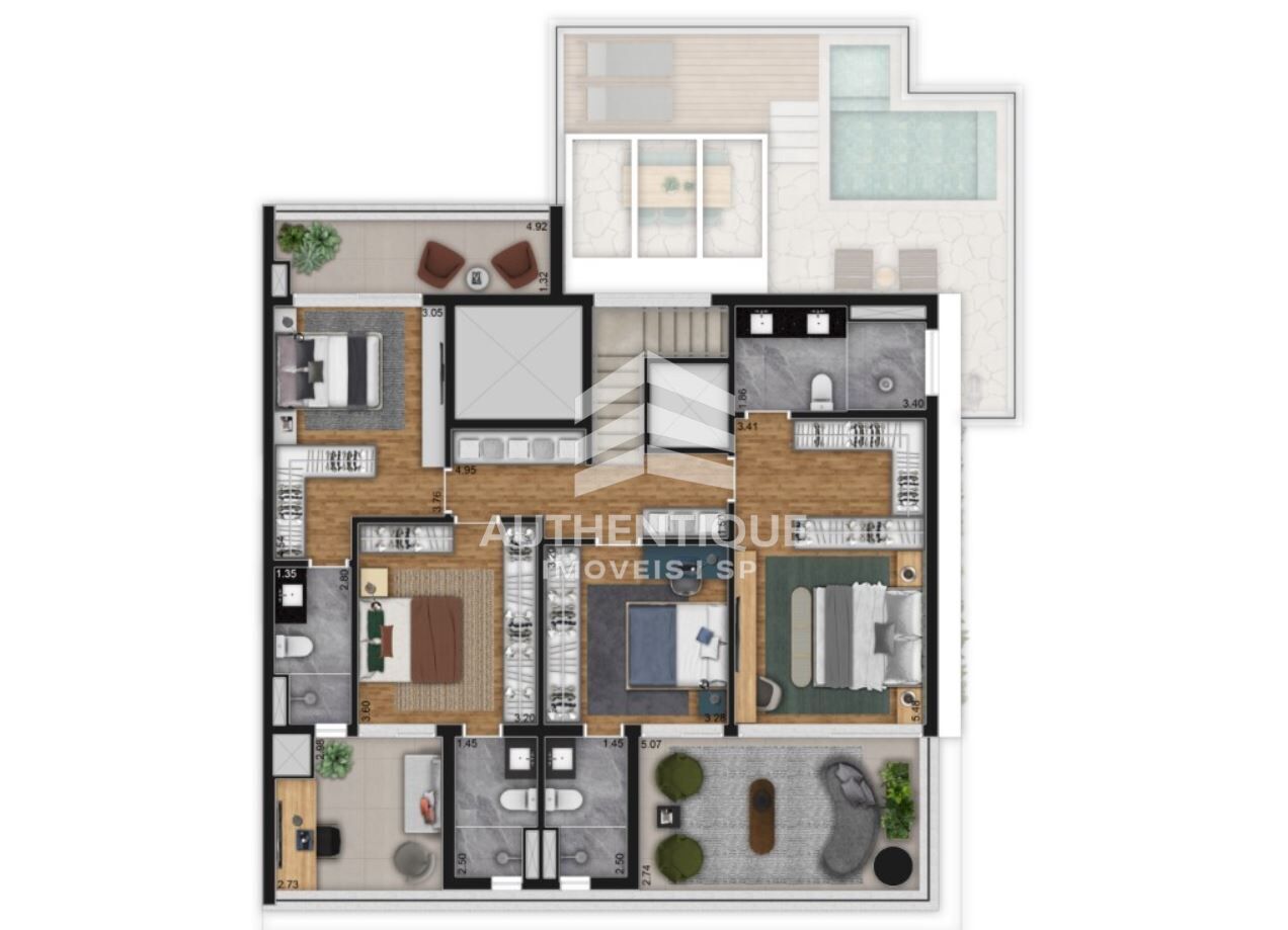 Cobertura, 4 quartos, 316 m² - Foto 40