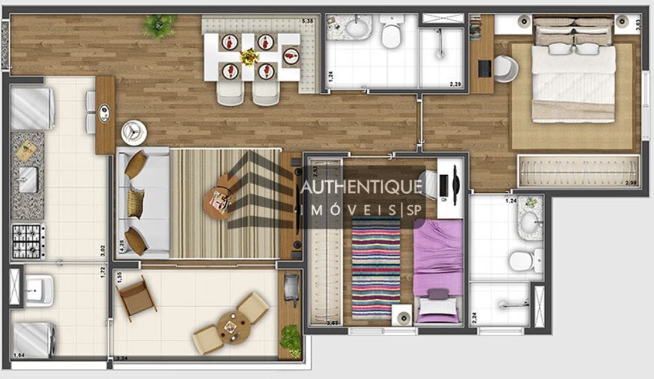 Apartamento à venda com 2 quartos, 63m² - Foto 31