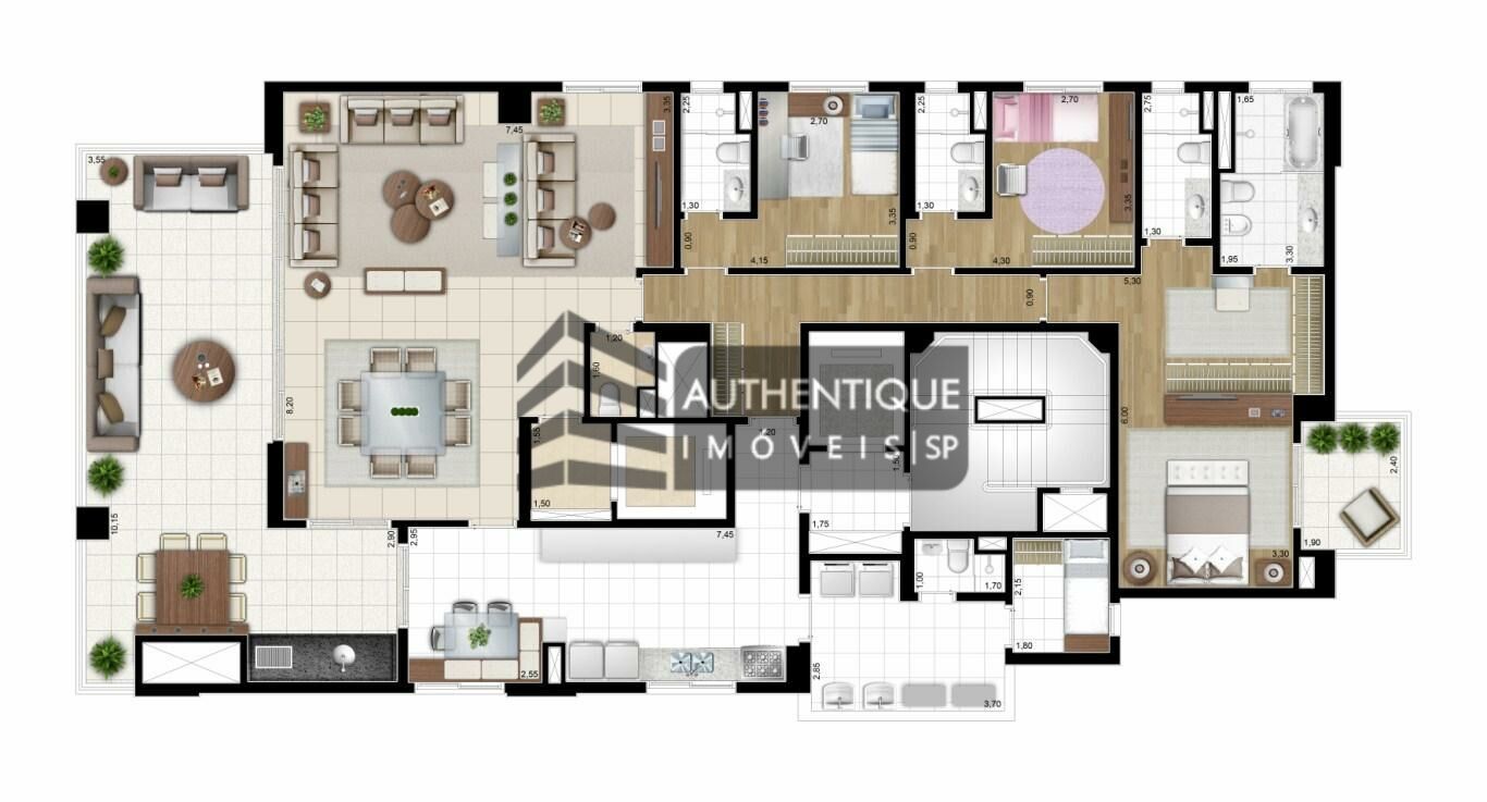 Apartamento à venda com 4 quartos, 246m² - Foto 7