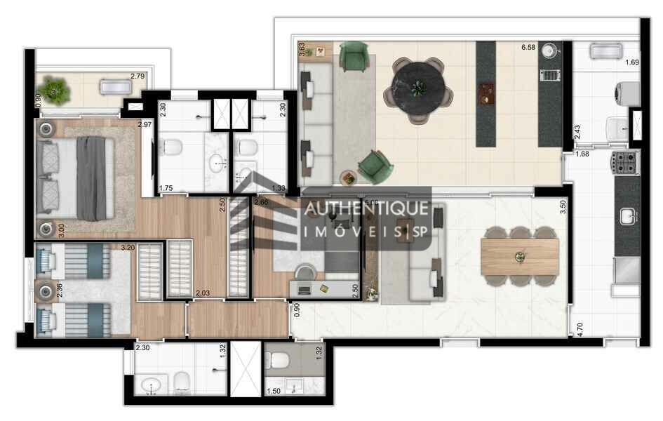 Apartamento à venda com 3 quartos, 121m² - Foto 36