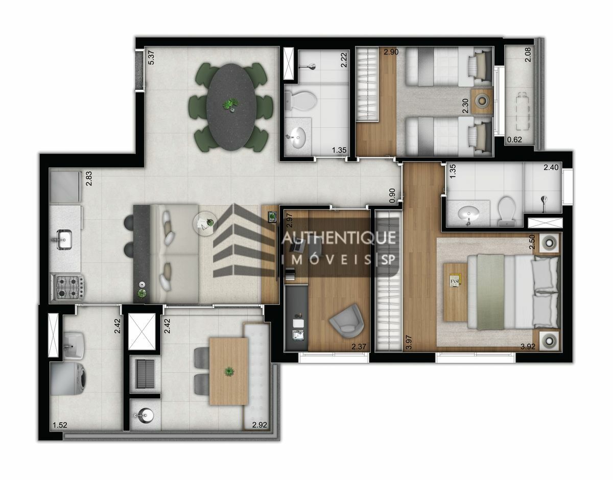 Apartamento à venda com 3 quartos, 78m² - Foto 14