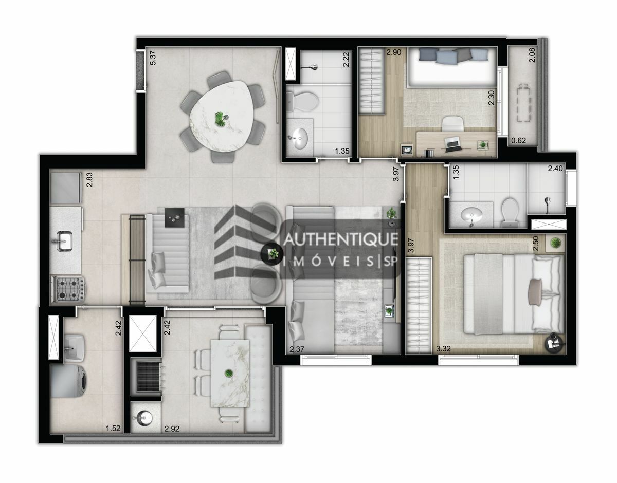 Apartamento à venda com 3 quartos, 78m² - Foto 13