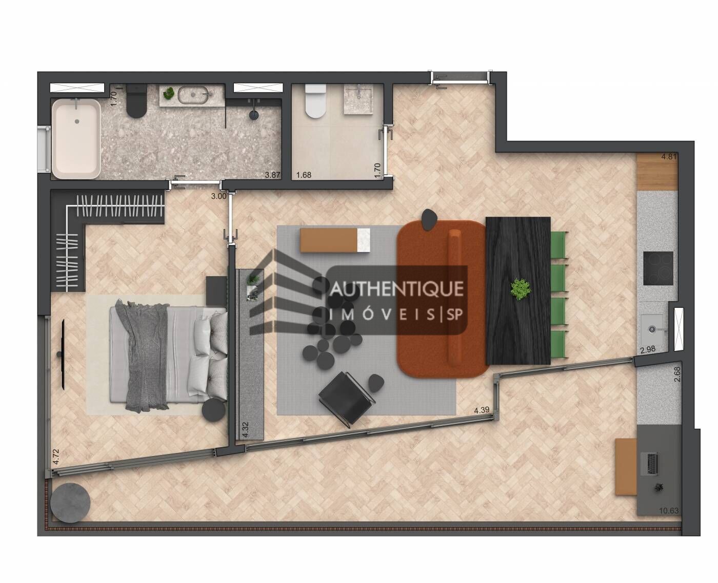 Apartamento à venda com 1 quarto, 88m² - Foto 14