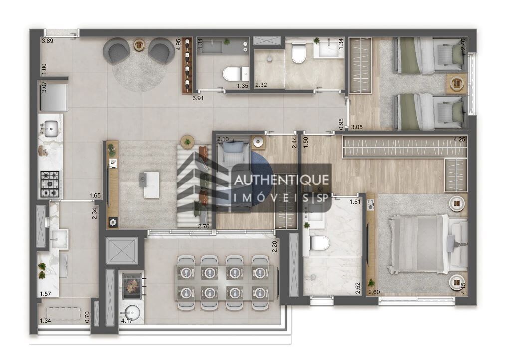 Apartamento, 3 quartos, 139 m² - Foto 39