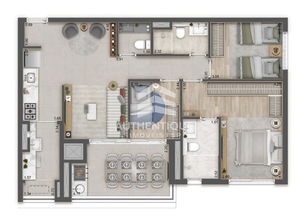 Apartamento, 3 quartos, 139 m² - Foto 39