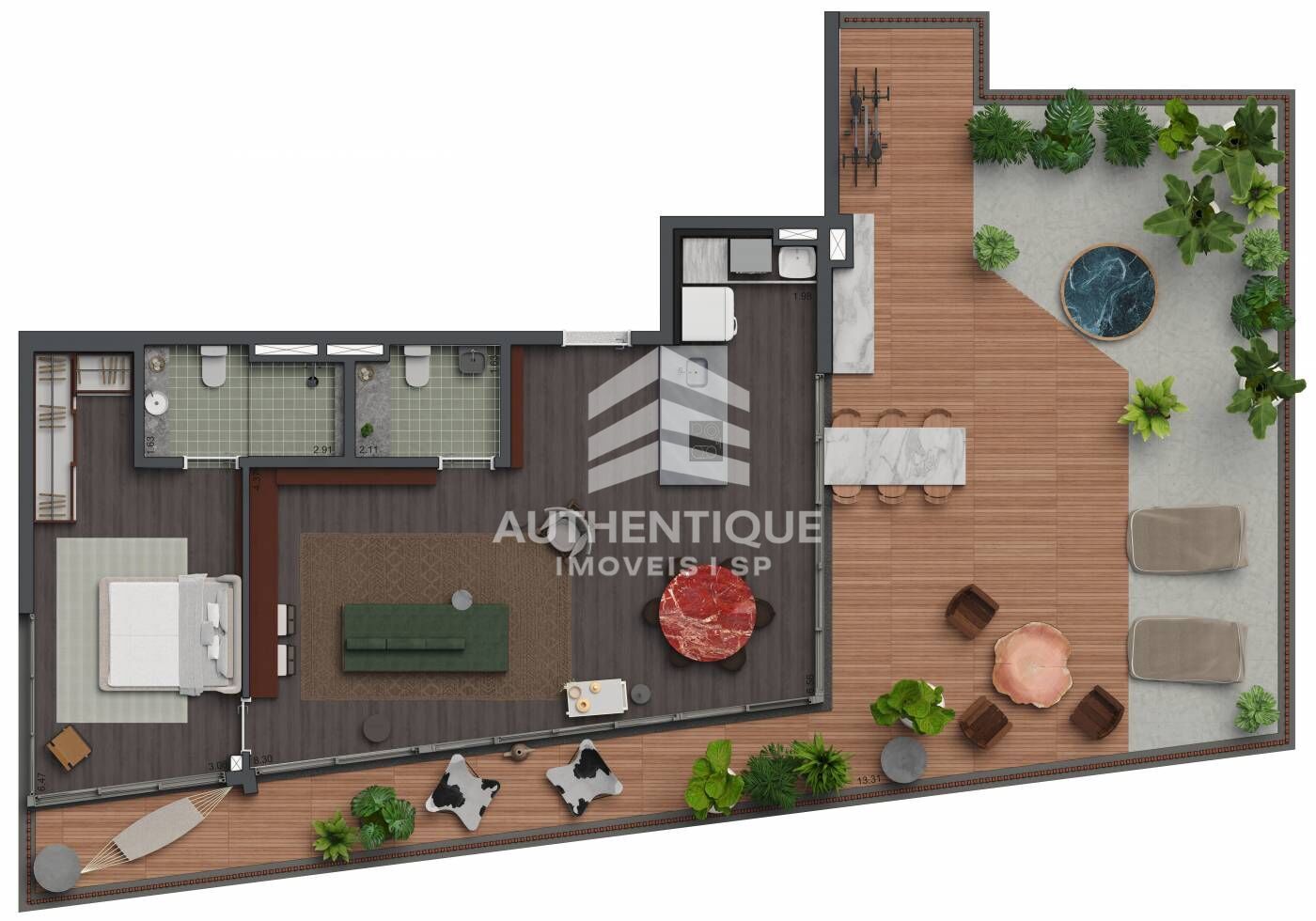 Apartamento, 1 quarto, 122 m² - Foto 19