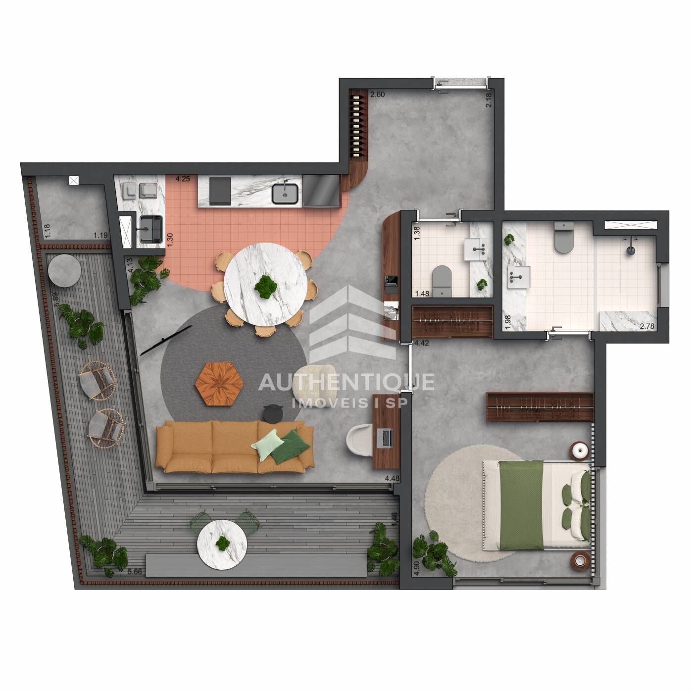 Apartamento, 1 quarto, 122 m² - Foto 17