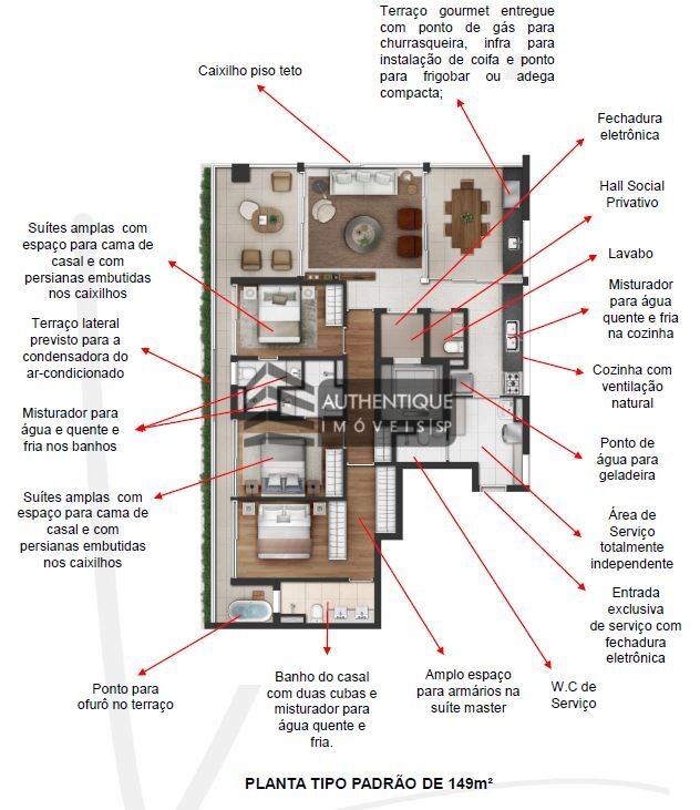 Apartamento à venda com 3 quartos, 150m² - Foto 48