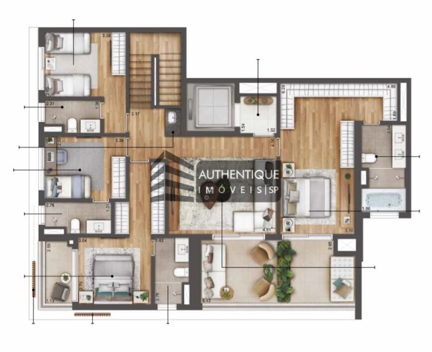 Apartamento à venda com 3 quartos, 147m² - Foto 48