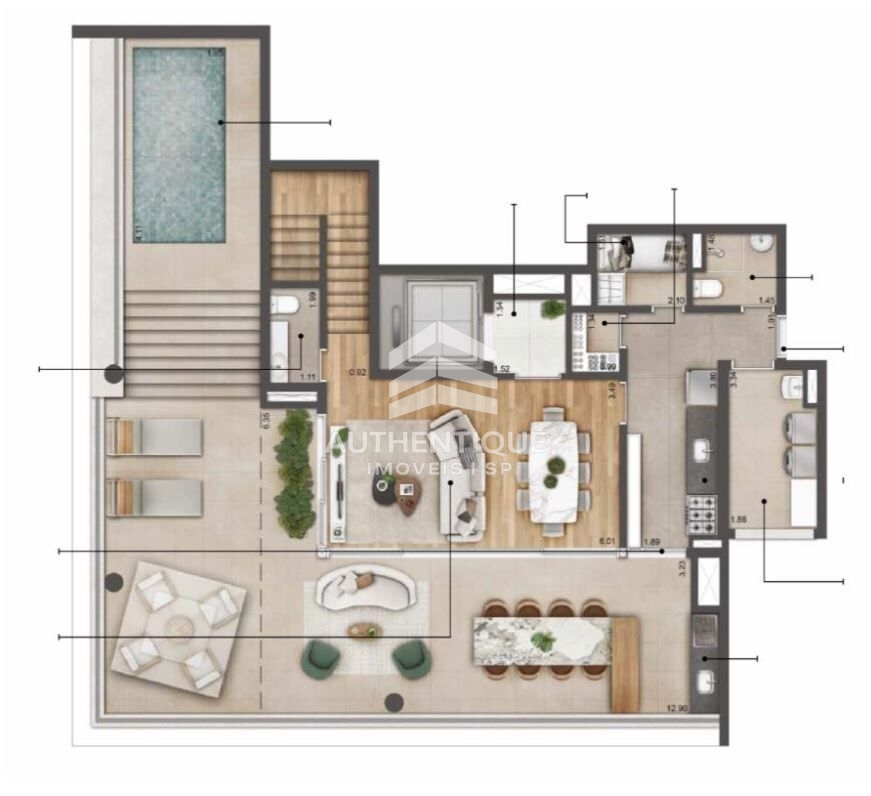 Apartamento, 3 quartos, 147 m² - Foto 49