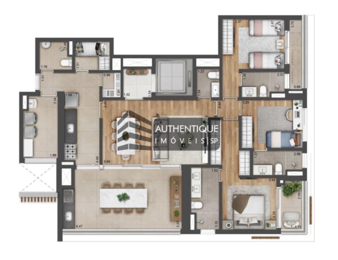 Apartamento à venda com 3 quartos, 147m² - Foto 51