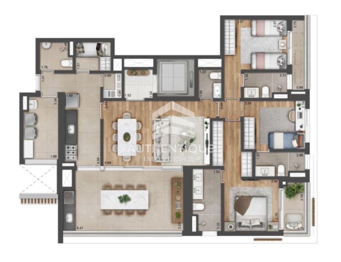 Apartamento, 3 quartos, 147 m² - Foto 51