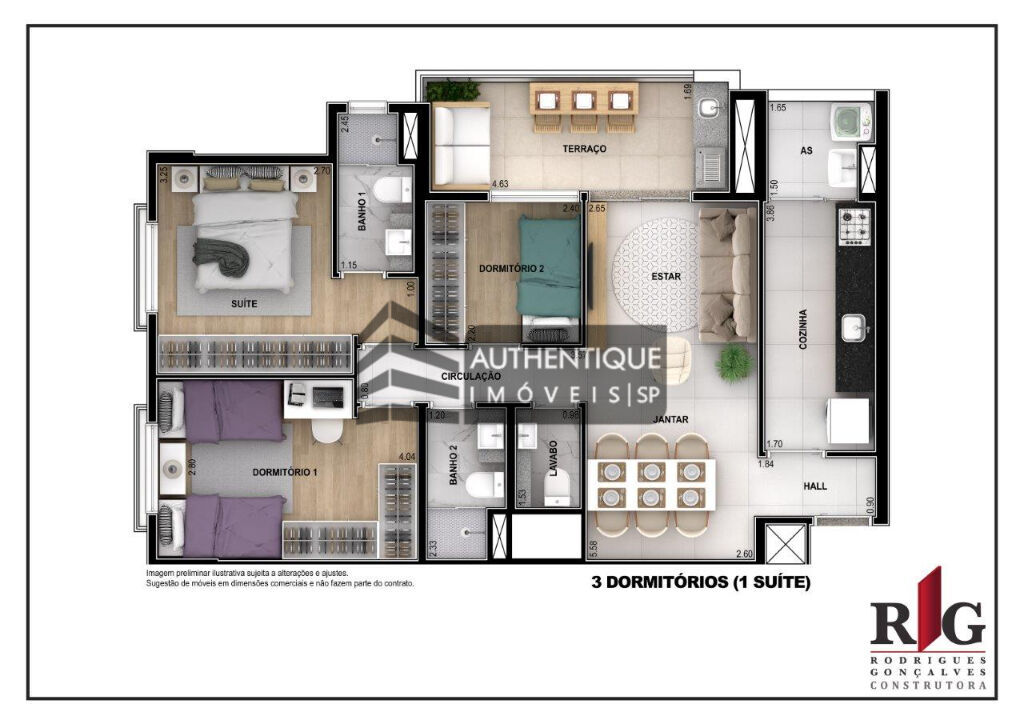 Apartamento à venda com 3 quartos, 83m² - Foto 26