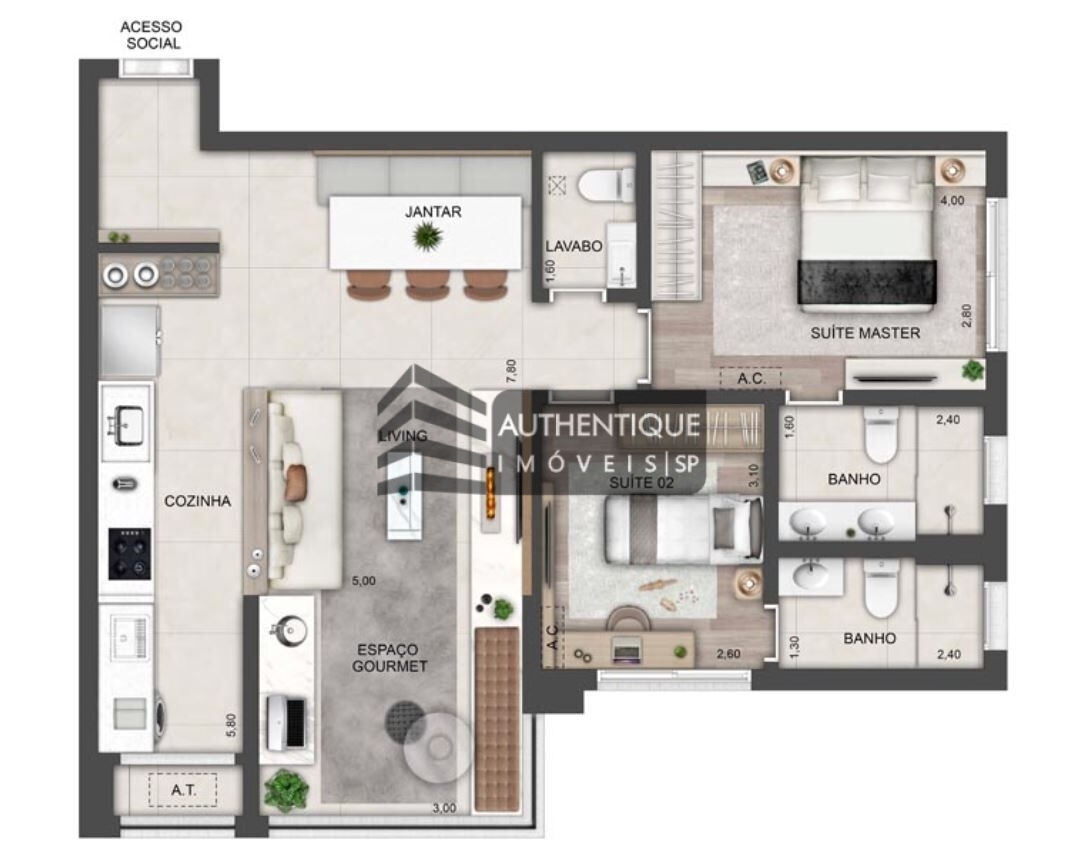 Apartamento à venda com 3 quartos, 122m² - Foto 11