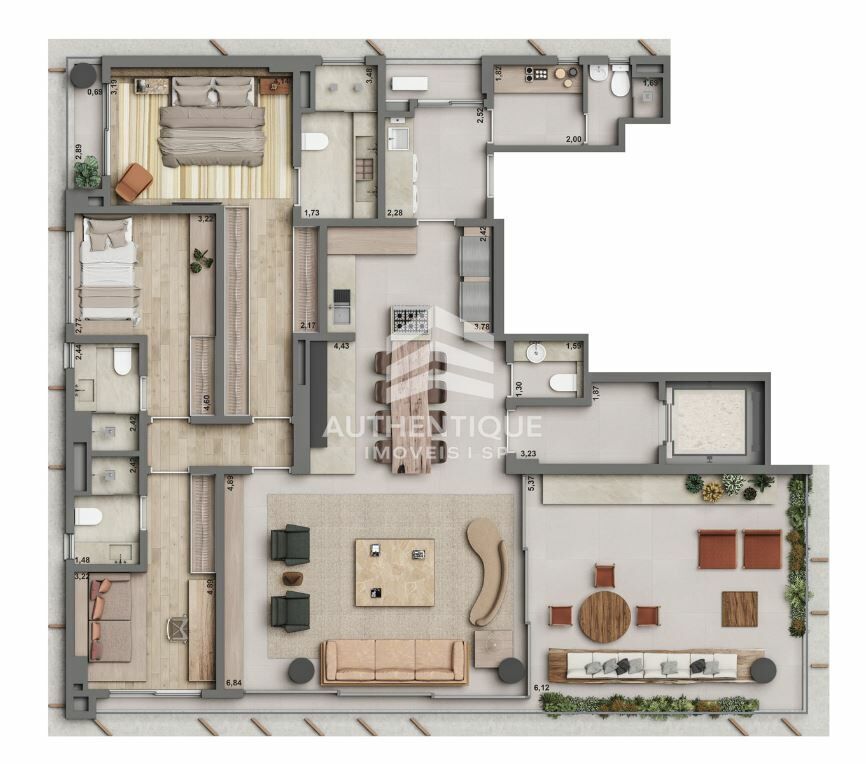 Apartamento, 3 quartos, 204 m² - Foto 49