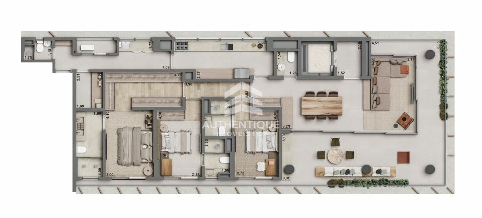 Apartamento, 3 quartos, 204 m² - Foto 50