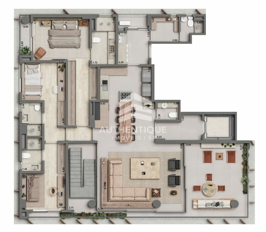 Apartamento, 3 quartos, 204 m² - Foto 51