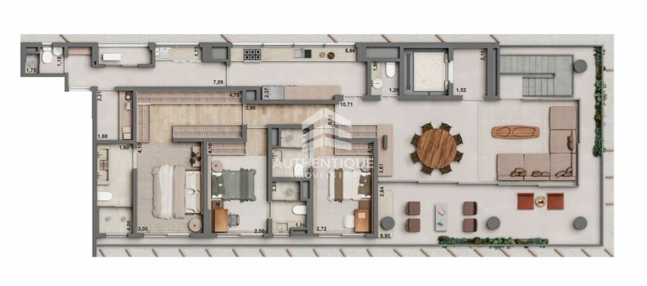 Apartamento, 3 quartos, 204 m² - Foto 53