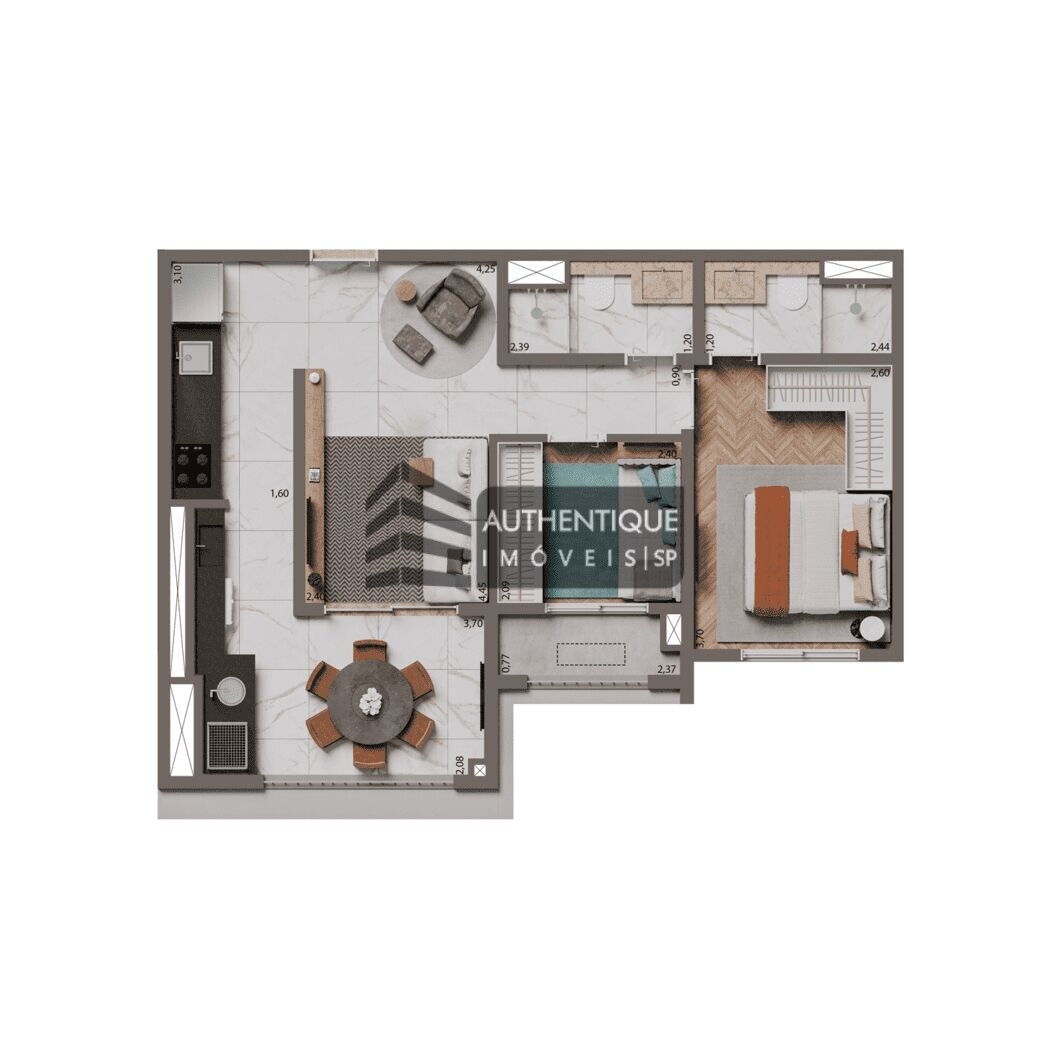 Apartamento à venda com 2 quartos, 58m² - Foto 18