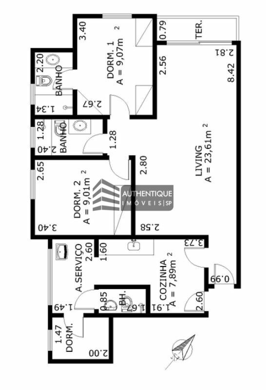 Apartamento à venda com 2 quartos, 77m² - Foto 35