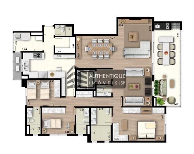 Apartamento à venda com 3 quartos, 189m² - Foto 21